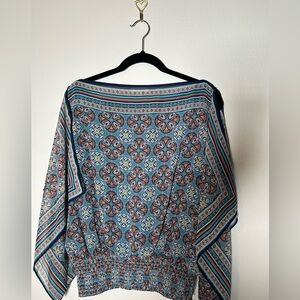 Max Studio Multicolor Patterned Top